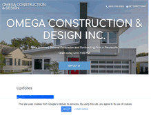 Tablet Screenshot of omegaconstructionanddesign.com